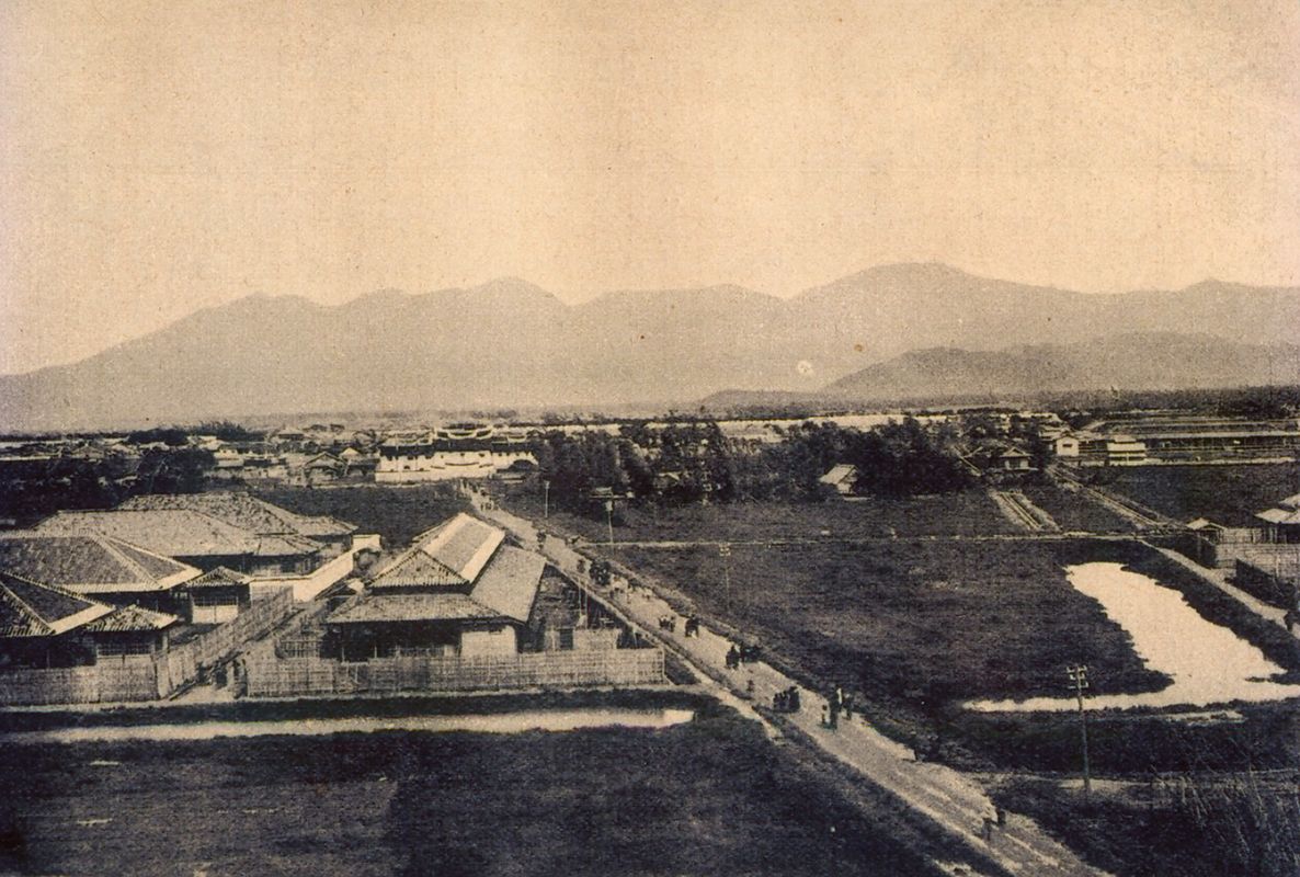 1900年臺北城內天后宮與日軍軍營
