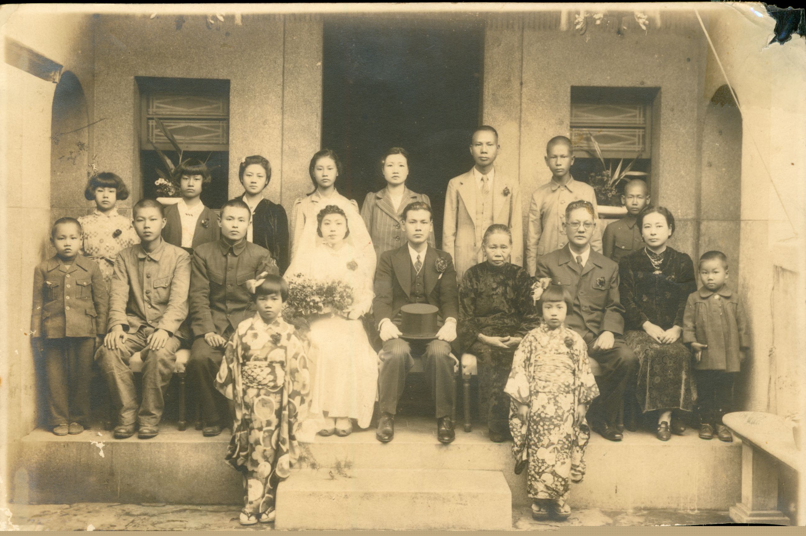 日據時代結婚大合照